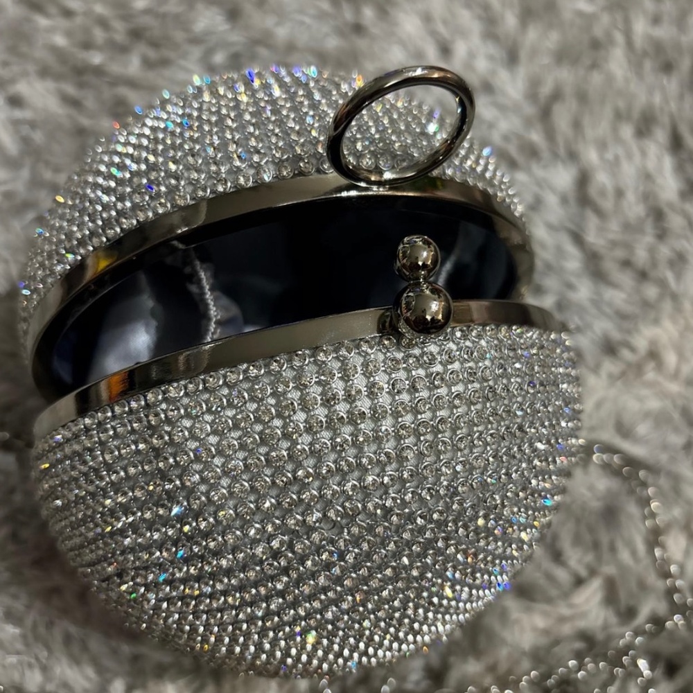Elegant Dazzle Round Clutch